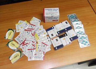 Tens of thousands of baht in Viagra, Cialis, Kamagra and other drugs have been confiscated in raids of local pharmacies this month.